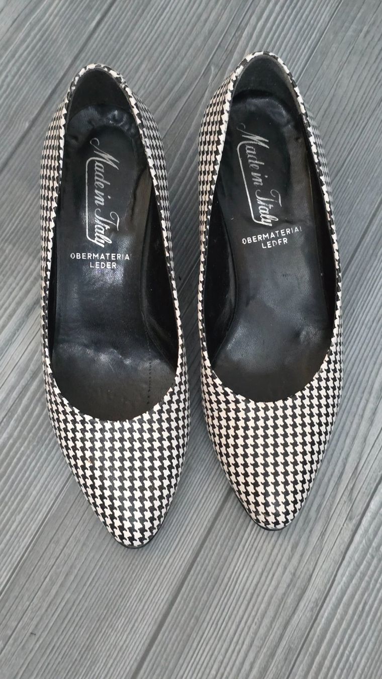 Scarpe da donna: 💞​ Leder Pumps - 37 - Hahnentritt / Houndstooth – Usato da Thalwil venduto da VitaMini 2