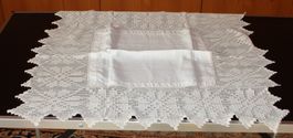 Napperon Tischdecke naturweiss - beige (10)