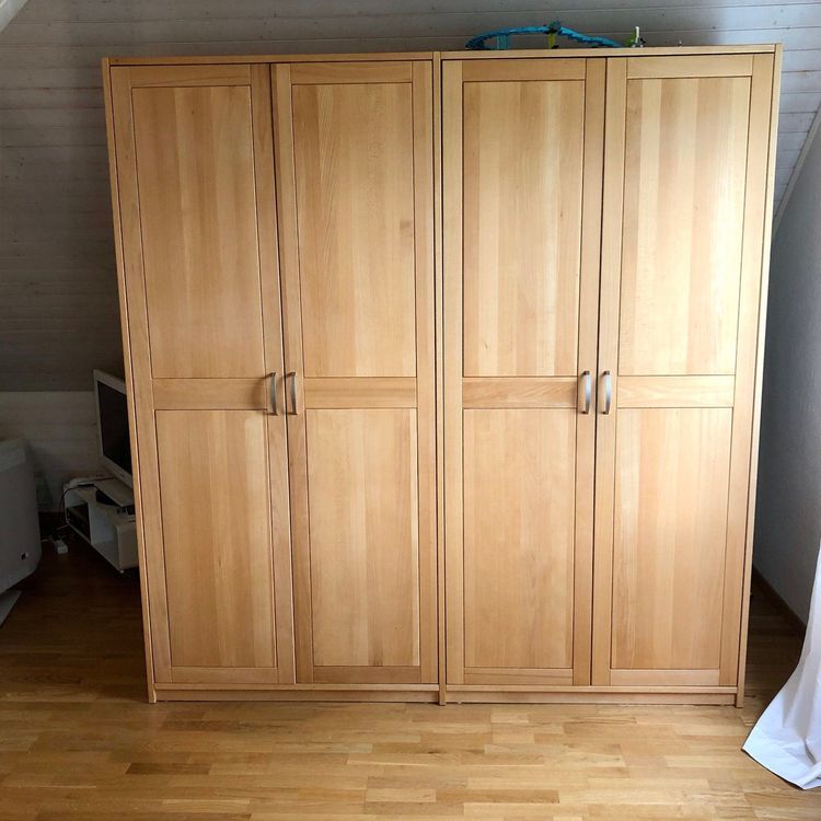 Kleiderschrank 4türig Erle massiv Kaufen auf Ricardo