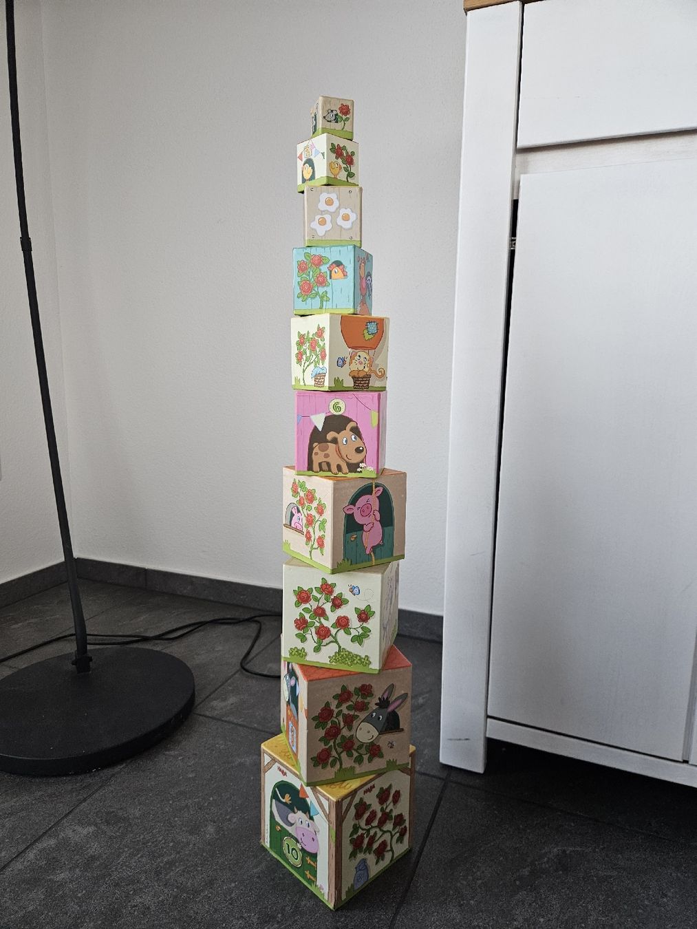 Haba Giocattoli: Stapelturm Haba , 10 Teile – Usato da Sempach venduto da Bebla10