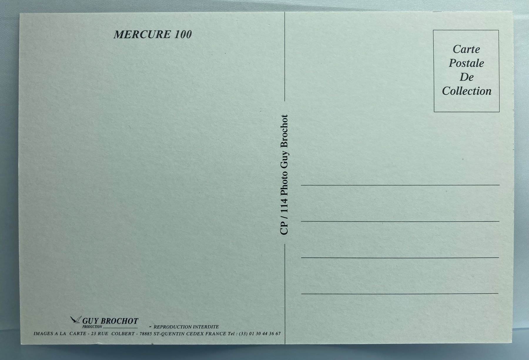 Cartoline postali: Postcard Mercure 100 Air Inter – Usato da Lugano venduto da sel_x7bg 1