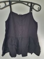 Mädchen Top, schwarz, Grösse 152
