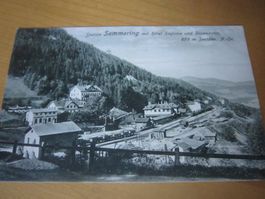 1916 Station SEMMERING Hotel Stefanie antike Postkarte