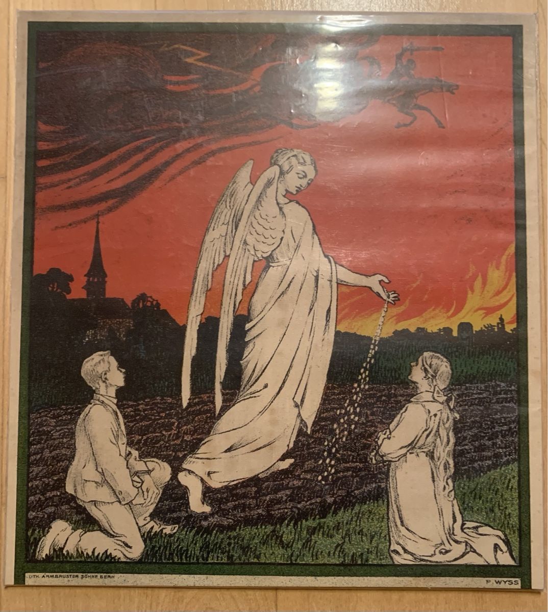 Poster & Bilder: Altes Bild auf Karton – Gebraucht aus Goldingen von Bergler012