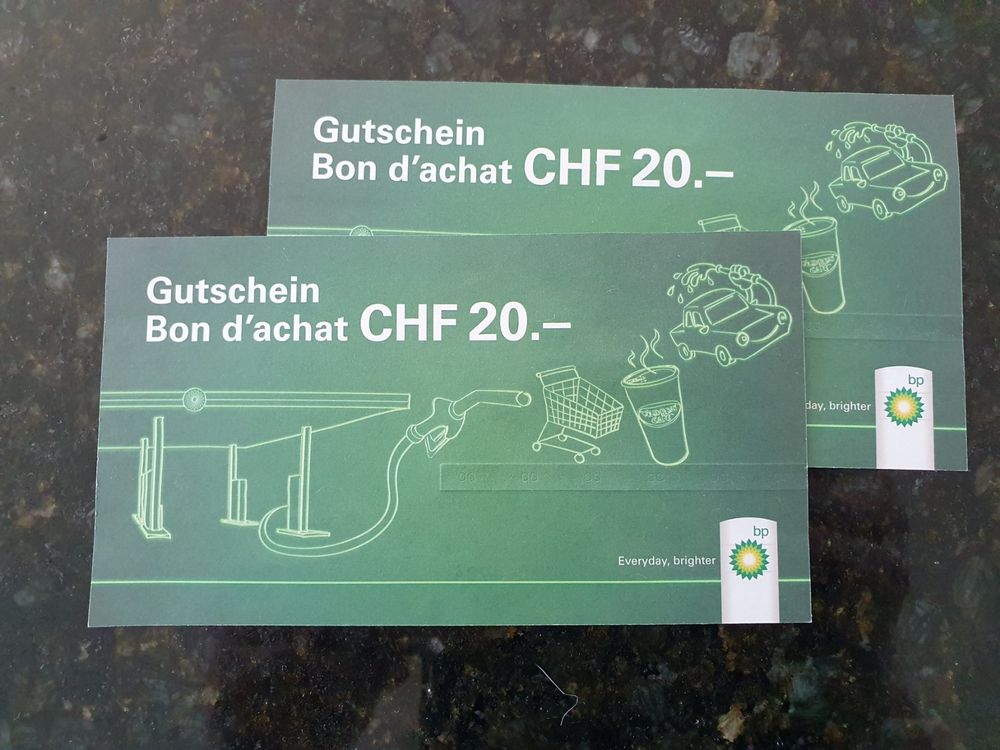 Tankstelle Gutschein bp Kaufen auf Ricardo