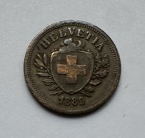1889 1 Rappen ss-vz