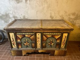 Antike Grosse Truhe Bauerntruhe 1835