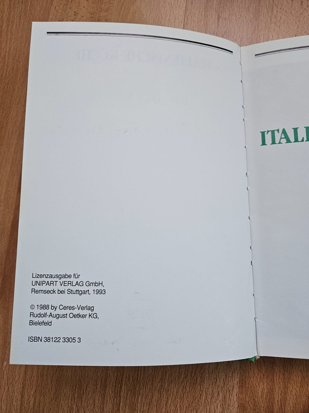 Libri: Dr. Oetker Italienisches Kochbuch – Usato da Ebikon venduto da SecondChance_byM 2