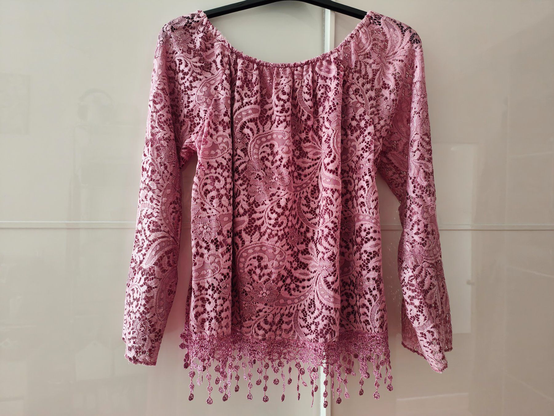 Blusen: Kurzbluse rosa Spitze, Gr 40 – Gebraucht aus Thun von flower0211 1