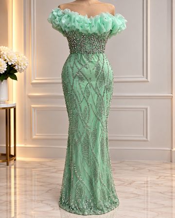 Abendkleid Türkis