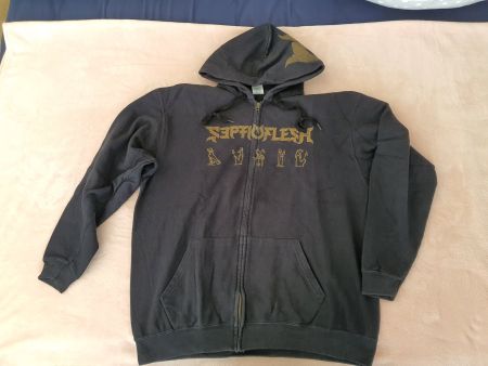 Septic Flesh zip up hoodie XL greek metal Codex Omega rare
