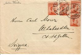 Brief, Italien 1927 - Marken stark dezentriert