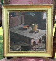 Tableau ancien, cadre doré