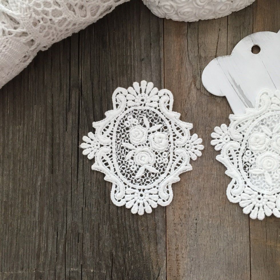Tessuti: Applikationen Spitze 2er-Set - Shabby Chic – Nuovo (secondo la descrizione) da Thun venduto da Rowaner