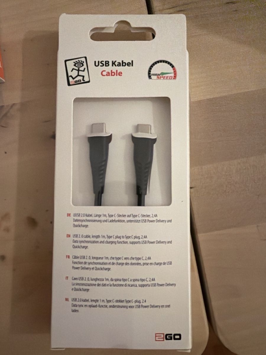 Kabel: 2go Type C - Type C ladekabel 6 stk 43 – Neu und originalverpackt aus Kloten von sze_wb99 2