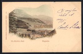 AK St. Moritz-Bad, Gesamtansicht, 1899