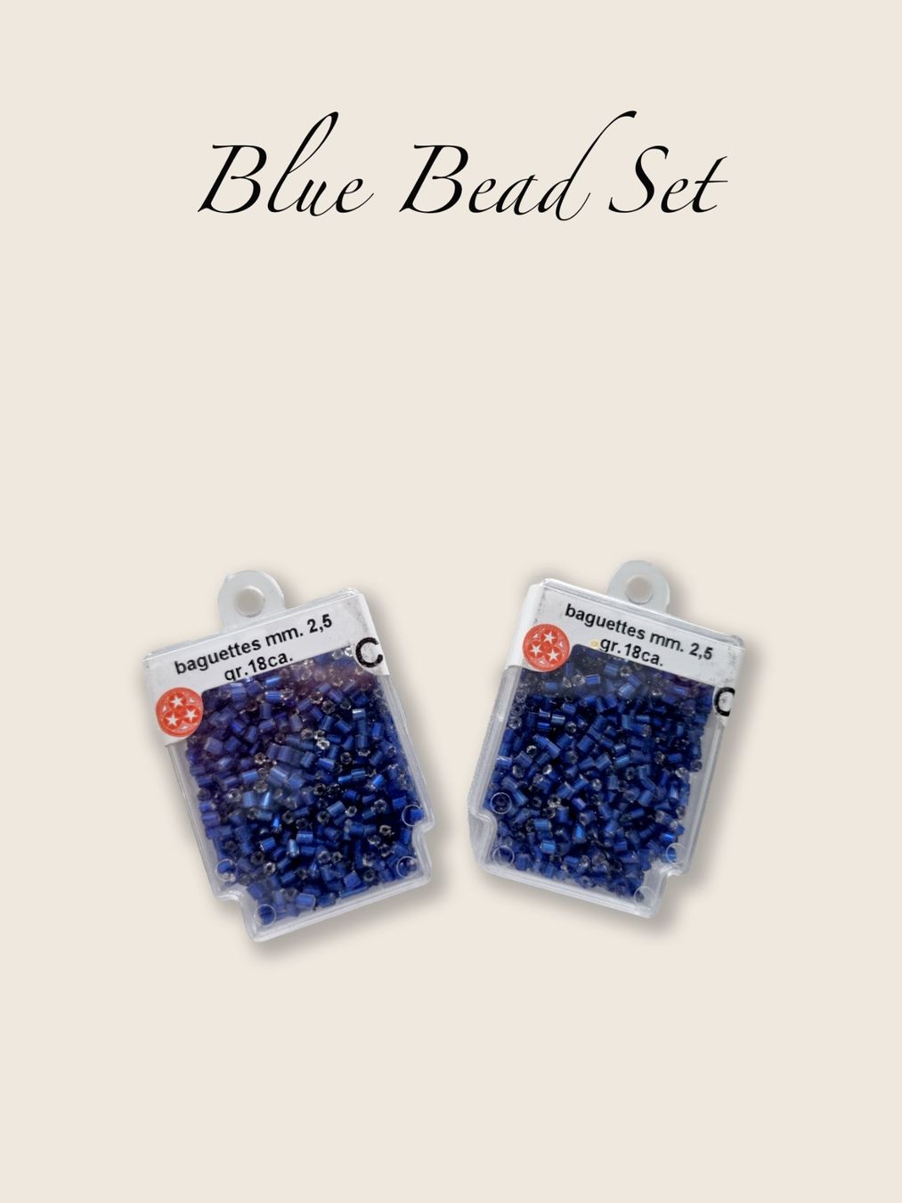 Perle (finte): Tre Stelle Blue Bugle Perlen DIY Set – Nuovo e nell'imballaggio originale da Mels venduto da DACRI