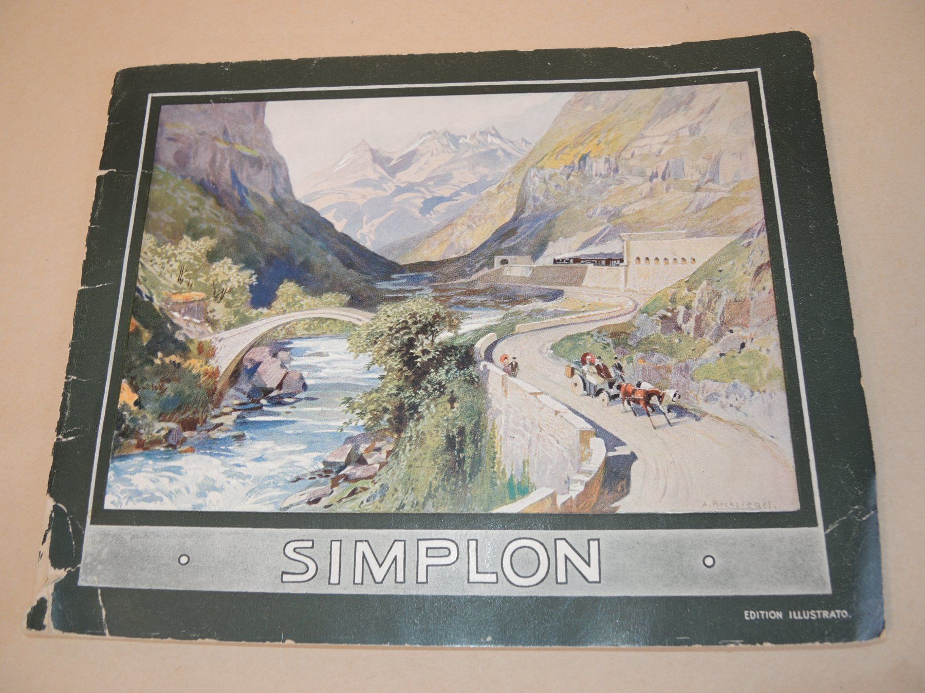 Libri: Simplon Edition illustrée Illustrato 40 Ansichten Bahn Pass – Usato da Rorschach venduto da maeck8