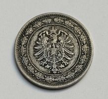 Pièce 20 Pfennig 1888 Deutsches Reich argent état 6.21g