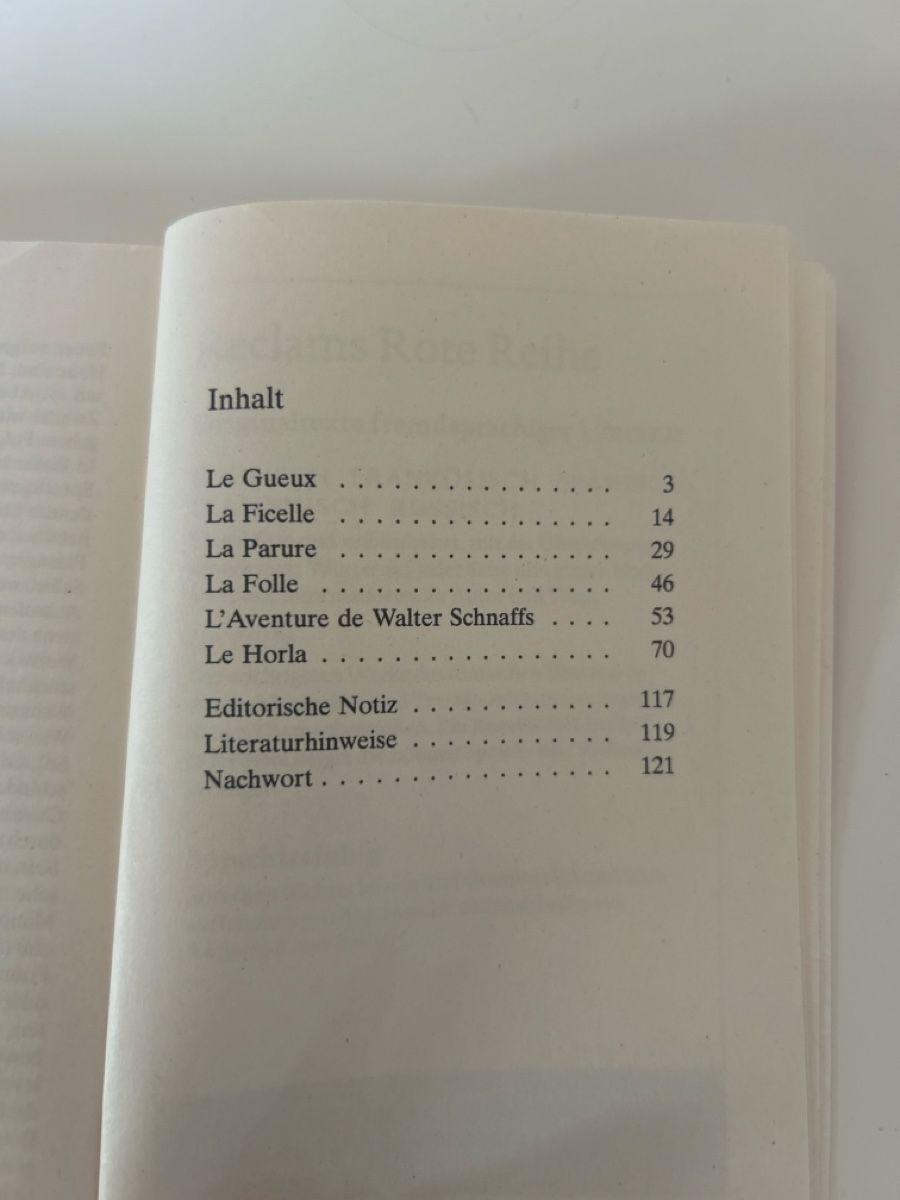 Libri: Six Contes (Guy de Maupassant) – Nuovo (secondo la descrizione) da Ins venduto da ile_gtn9 3