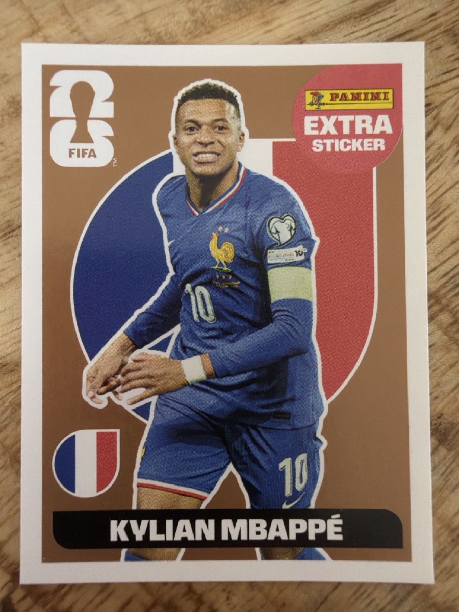 Panini Cartes à collectionner: Panini Extra Sticker Kylian Mbappé – Neuf (Voir description) à Leytron par airlines00