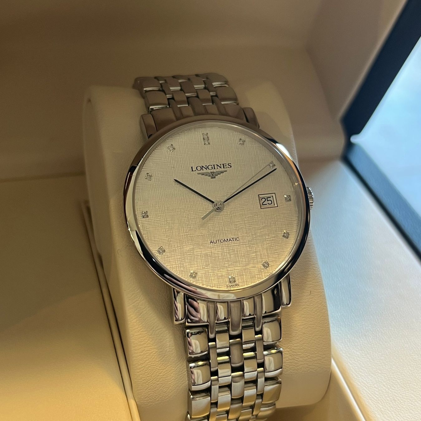Longines Orologi: Longines Elegant Automatic 2026 Full Set L4.810.4.77.6 – Usato da Carouge GE venduto da Watchaser 1