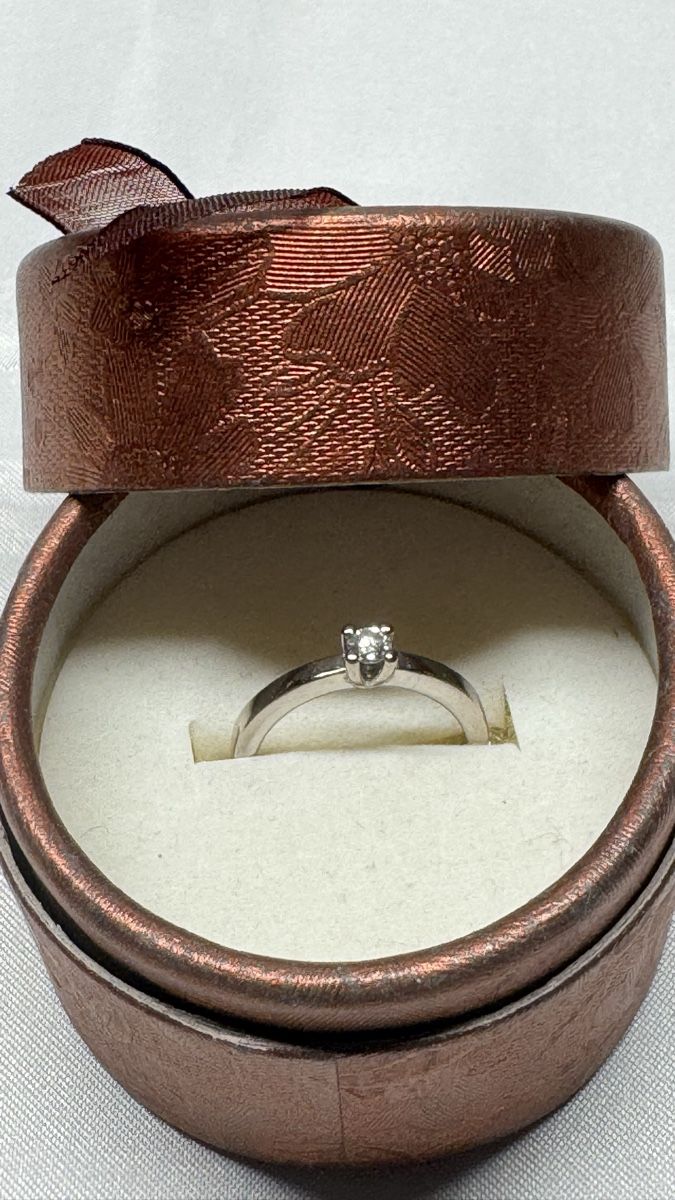 Anelli: Solitär Diamantring ca 0.12ct Weissgold 750 – Usato da Untersiggenthal venduto da TimeandShine 9