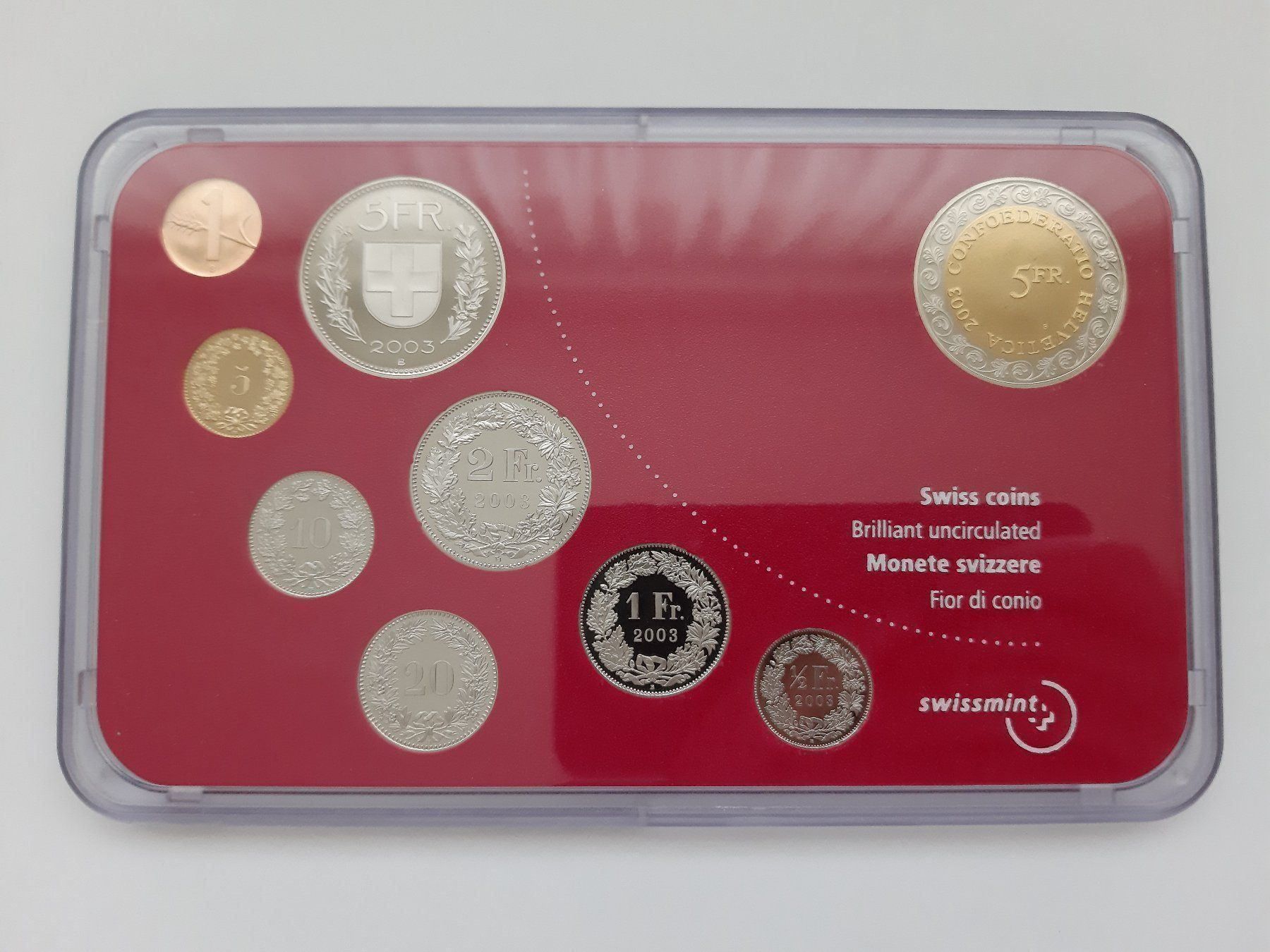 Tutti le monete: Münzsatz 2003 stgl NEU! – Nuovo e nell'imballaggio originale da Pfäffikon ZH venduto da Schweizer_Muenzen 3