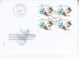 SBK D Xlll 4 im 4er-Block FDC