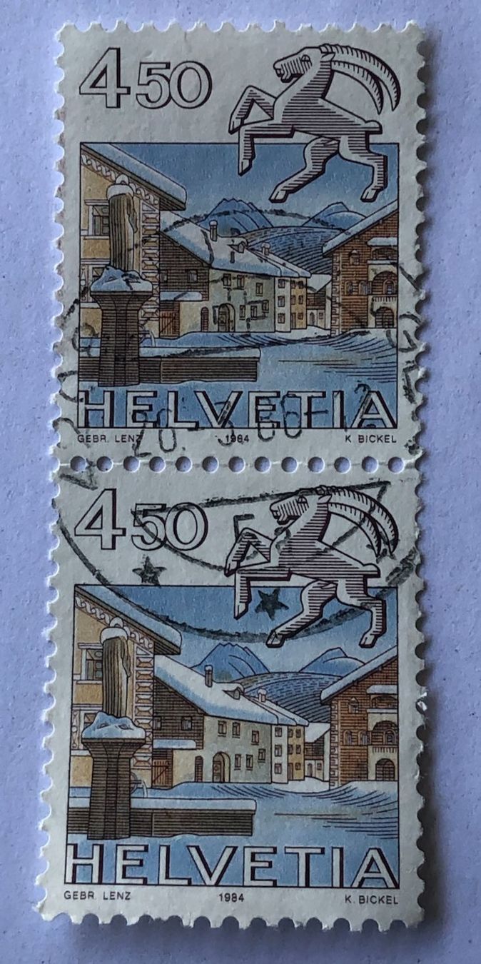 Alle Briefmarken: Nr.693 Paar  mit gestempelt – Gebraucht aus Aarau von Billa007