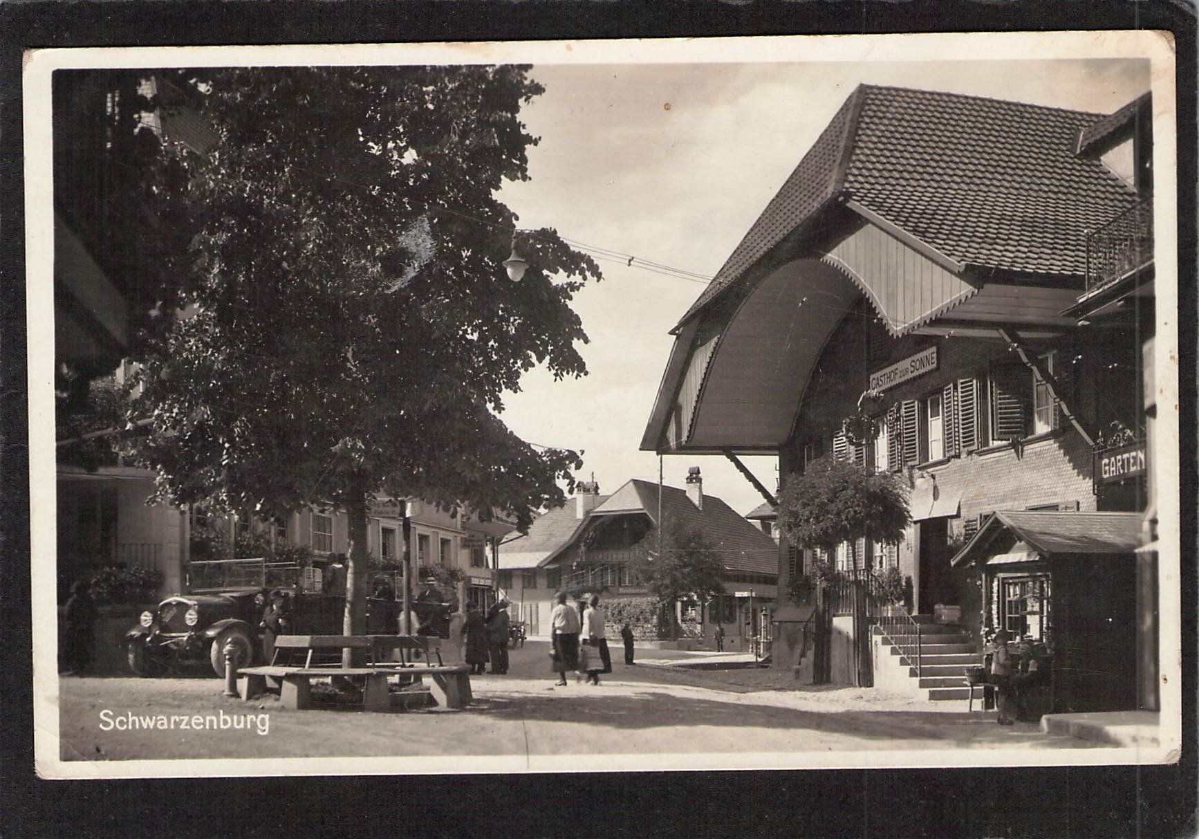 Cartoline postali: Schwarzenburg BE, Saurer Oldtimer , gel. Feldpost – Usato da Reichenburg venduto da Pipo-67
