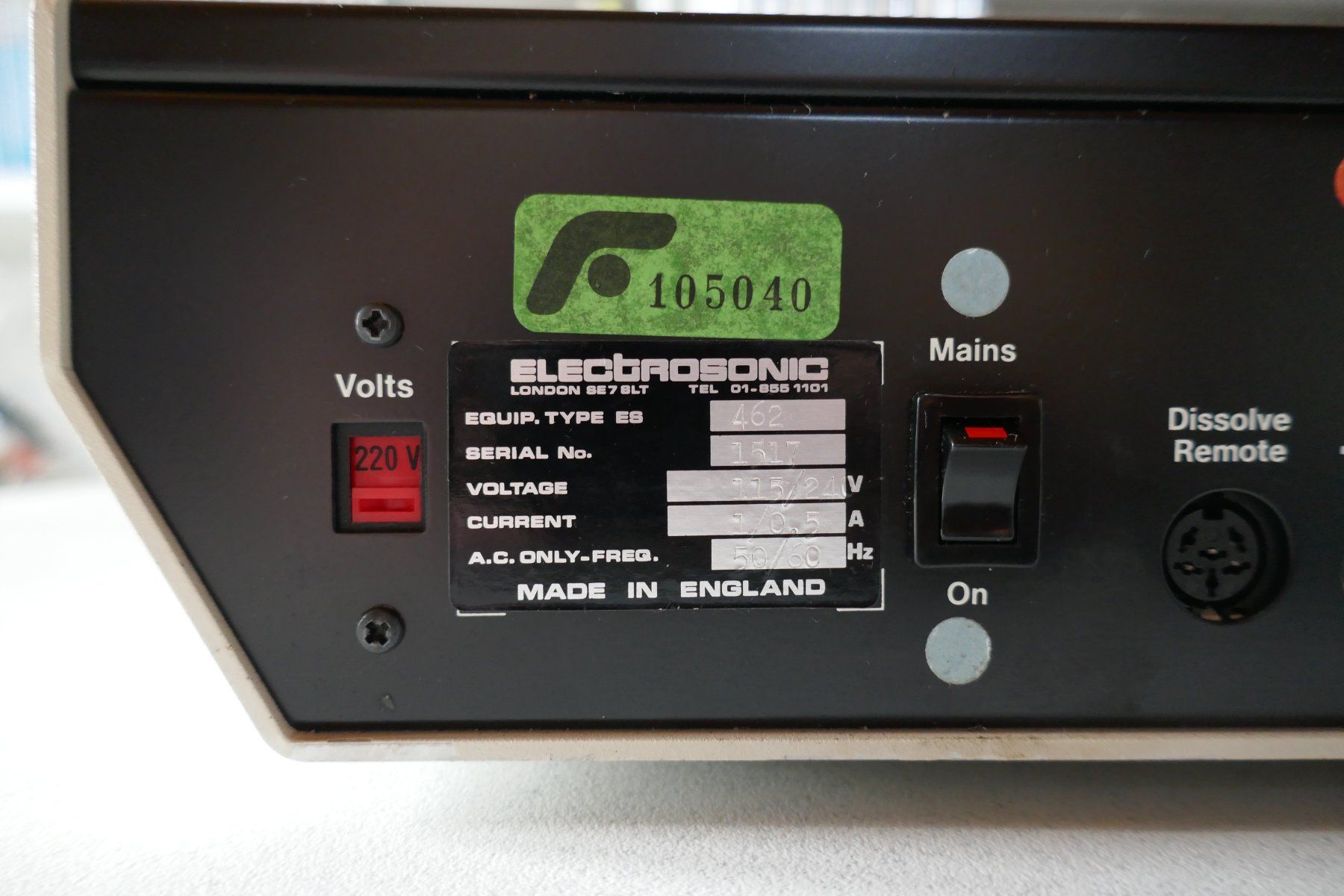 Sistema di controllo: Boîtier de contrôle Apollo Electrosonic - Serial 1517 – Usato da Vuarrens venduto da Espace-Retro 5