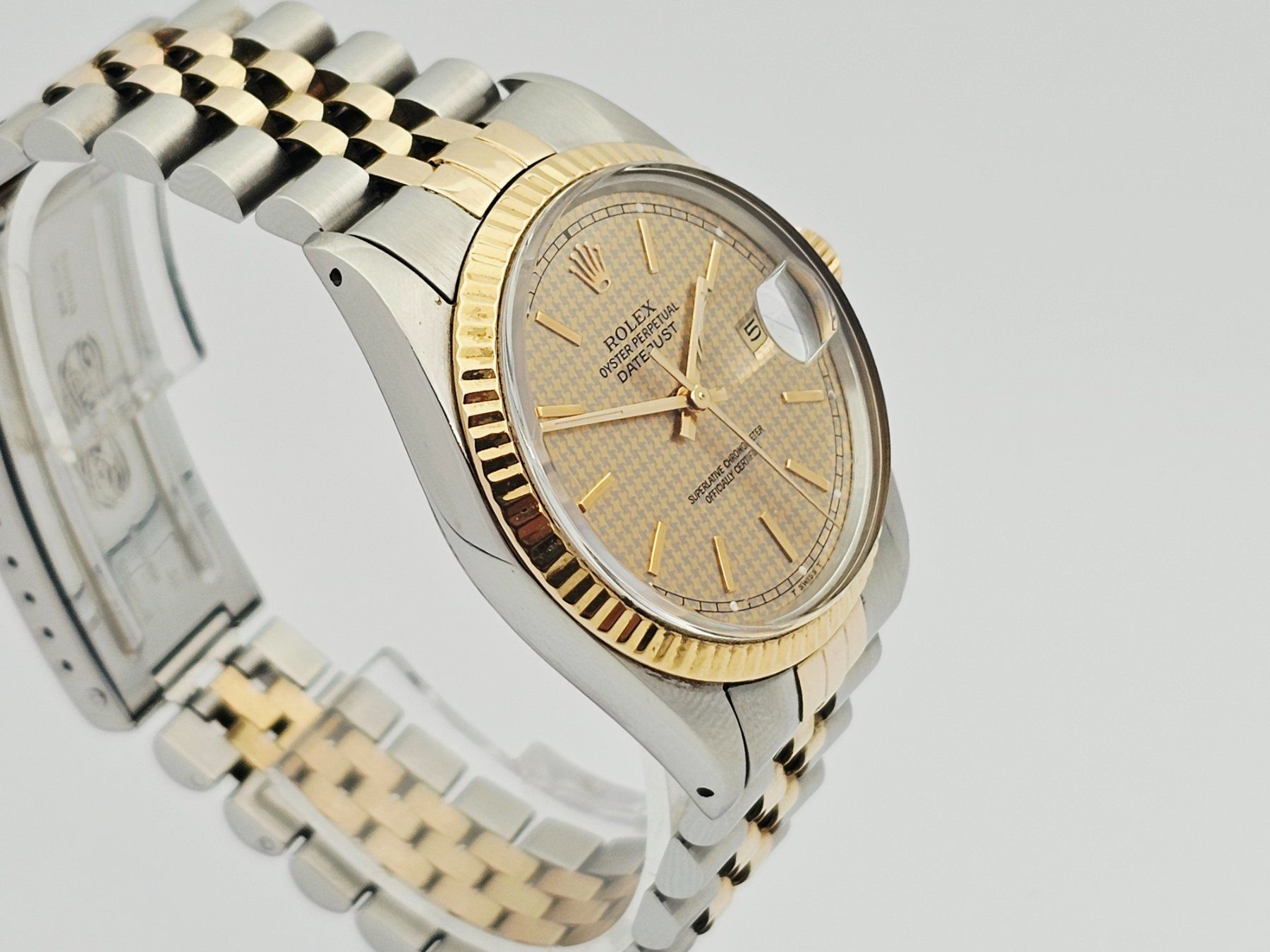 Rolex Orologi: ROLEX Datejust 16013 Stahl / Gold Houndstooth dial – Usato da Bassersdorf venduto da AnkerWatch 4