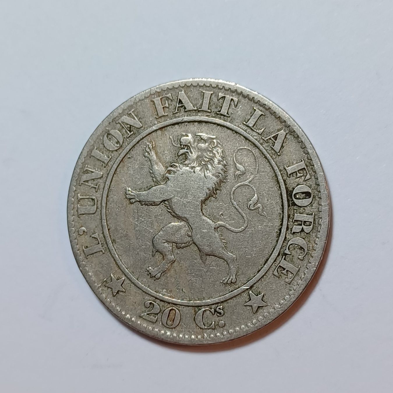 Tutti le monete: 20 Centimes 1861 Belgien – Usato da Pfäffikon ZH venduto da Welt_Muenzen 1