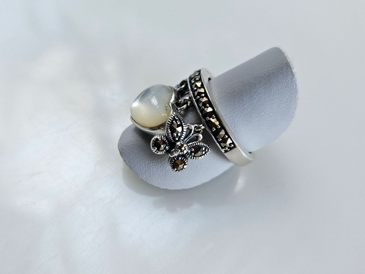 Anelli: Ring aus Silber mit Perlmutt Grösse 52 – Nuovo (secondo la descrizione) da Winterthur venduto da ste_tcx5 2