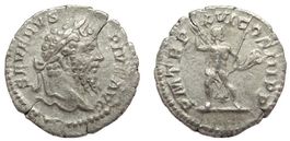 SEPTIMIUS SEVERUS Ar denarius (208 AD)