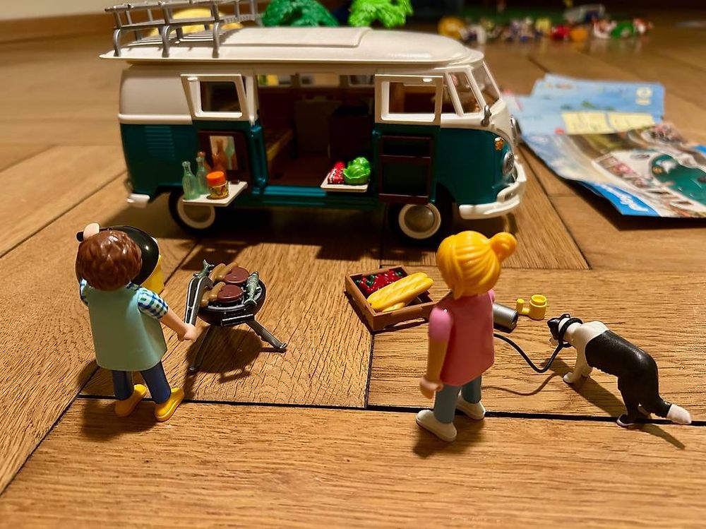 2 Sets: Playmobil 71725 VW Kombi Bulli & 70089 Camping (Gebraucht) in ...