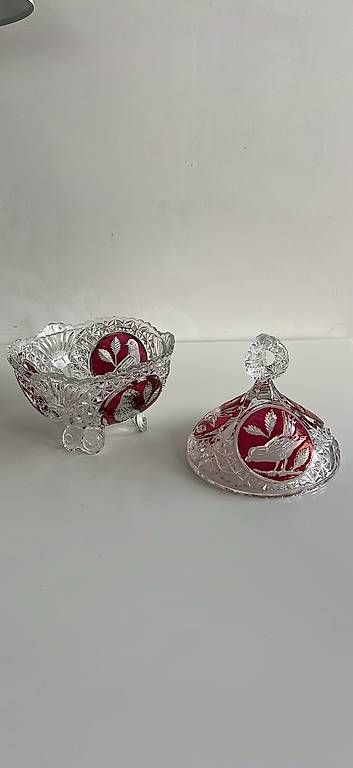 Sucriers: Ruby Crystal Bonbonnière / Hofbauer Byrdes – D'occasion à Oberägeri par Theonose74 4