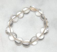 SCHÖNE ARM-KETTE BERGKRISTALL «HERZEN» NP 39 CHF NEU