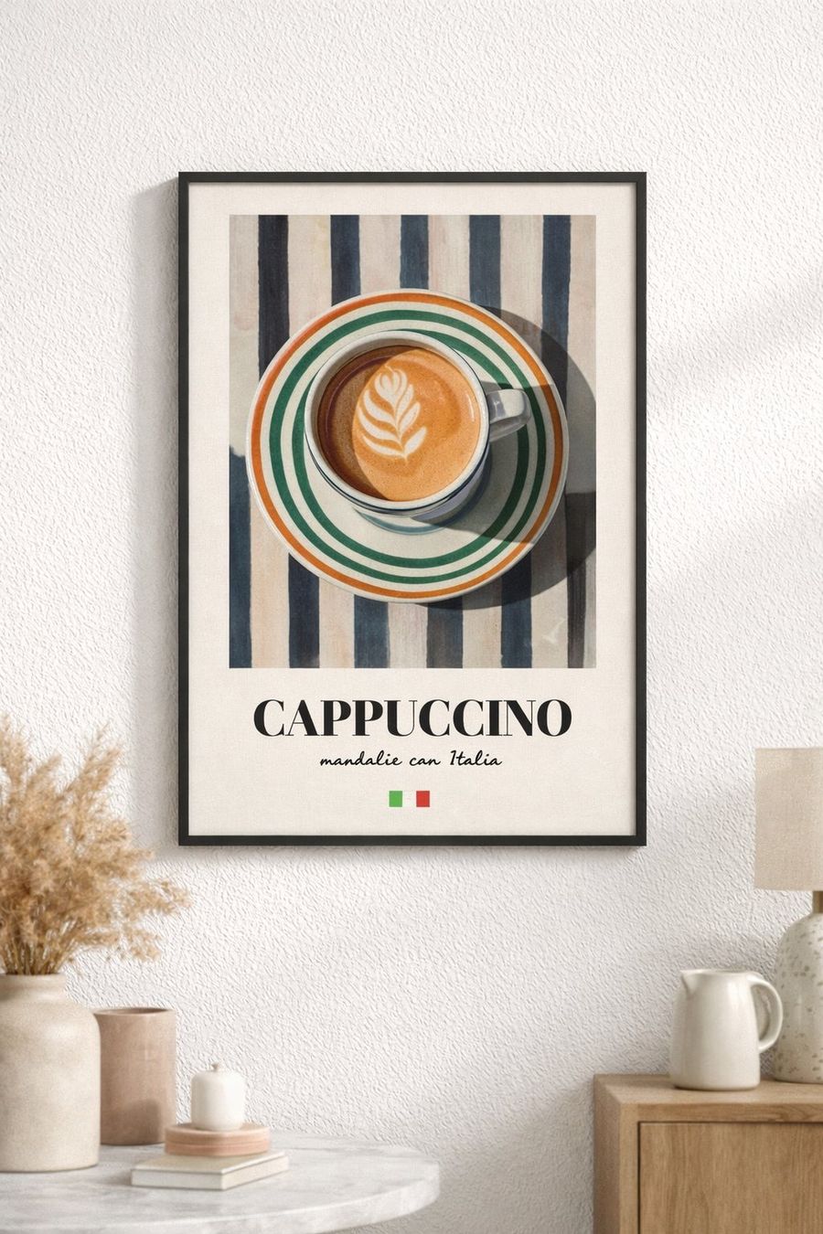 Poster & Bilder: Poster affiche Impression Cappuccino Vintage rétro déco – Neu und originalverpackt aus Meyrin von Nostalgica 2
