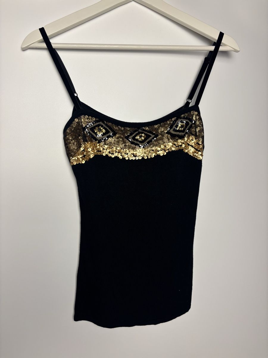 Top: vintage gold sequin top – Usato da Leissigen venduto da lamooniade 1