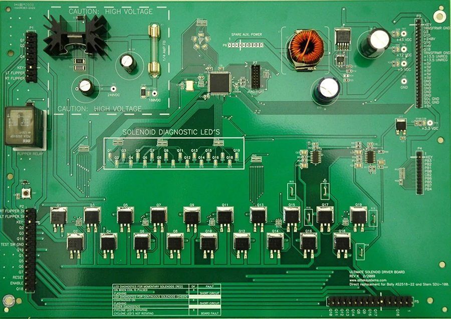 Flipperkästen: Spulentreiberplatine / Solenoid Driver Board Bally Flipper – Neu und originalverpackt aus Wil von meinflipper