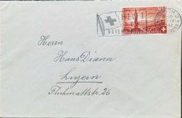 Schweiz Brief Rotes Kreuz 1942 Bern Luzern