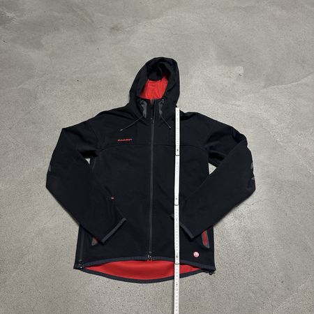 Mammut Softshell Jacke mit Kapuze schwarz