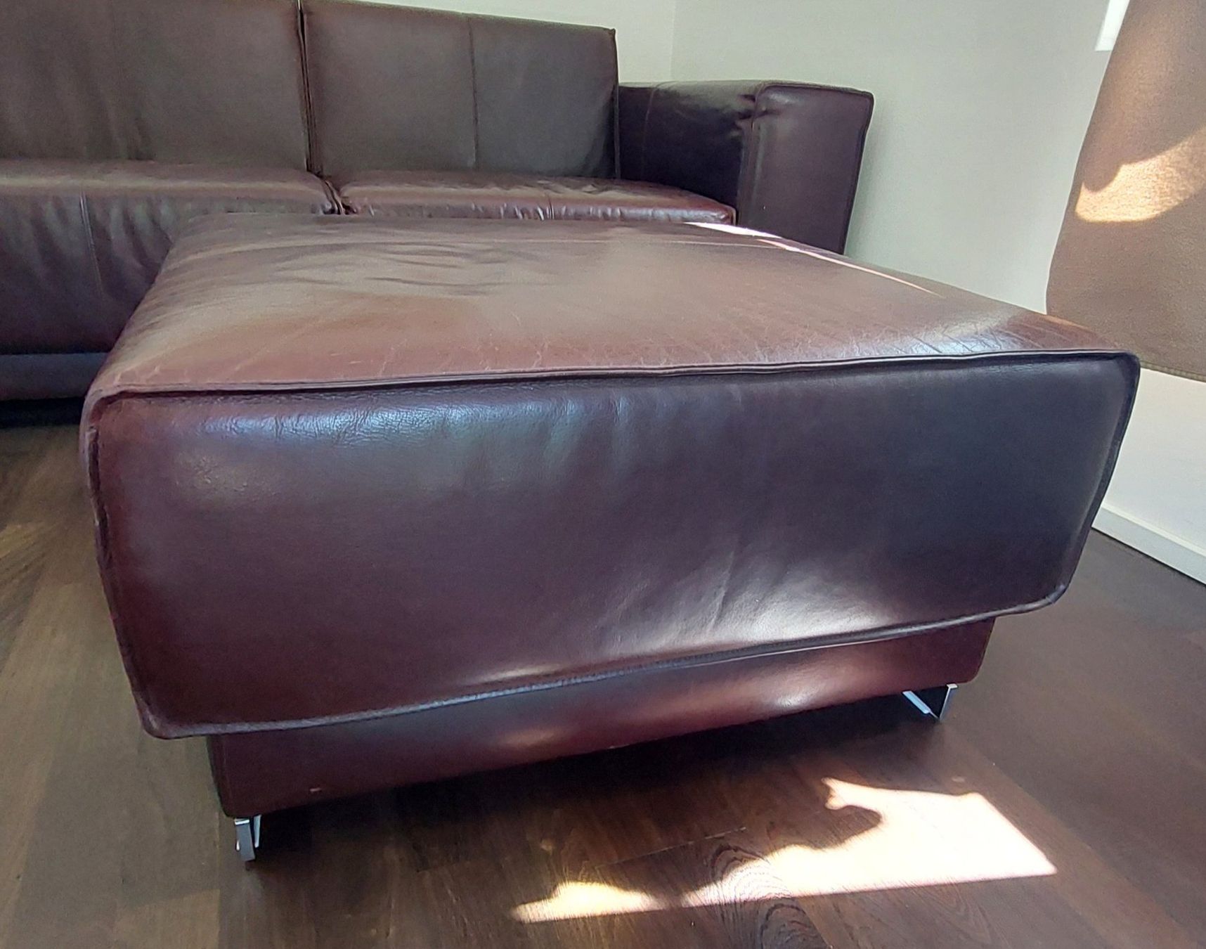 Tabourets: Ottomane Sofahocker Leder Pouf Tischhocker – D'occasion à Altendorf par Markus049