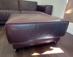 Ottomane Sofahocker Leder Pouf Tischhocker