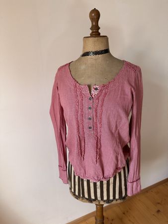  Bluse rot Grösse xS 100% Baumwolle guter Zustand