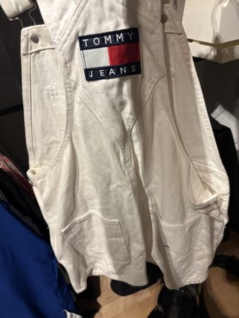 Tommy Jeans Latzhose Weiss Gr. S Sommer-Mode ☀️Top Zustand!