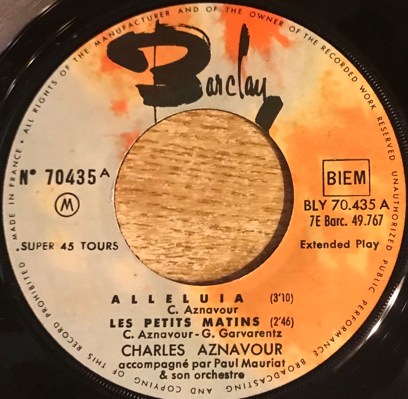 Schallplatten: CHARLES AZNAVOUR - ALLELUIA – Gebraucht aus Bussigny von vinyl-pas-cher 2