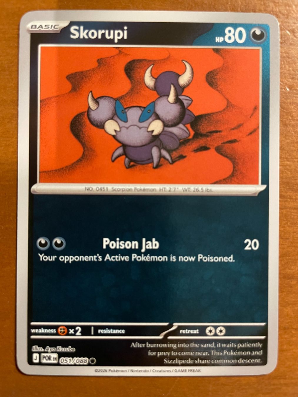 Pokémon Carte collezionabili: Pokemon Skorupi Reverse (Versand gratis) – Nuovo (secondo la descrizione) da Chur venduto da Angerson